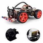SunFounder Raspberry Pi Smart Robot Car Kit PiCar-S Block Based Graphical Visual Programming Language Line Following Ultrasonic Sensor Light Following Module Electronic Toy with Detail Manual